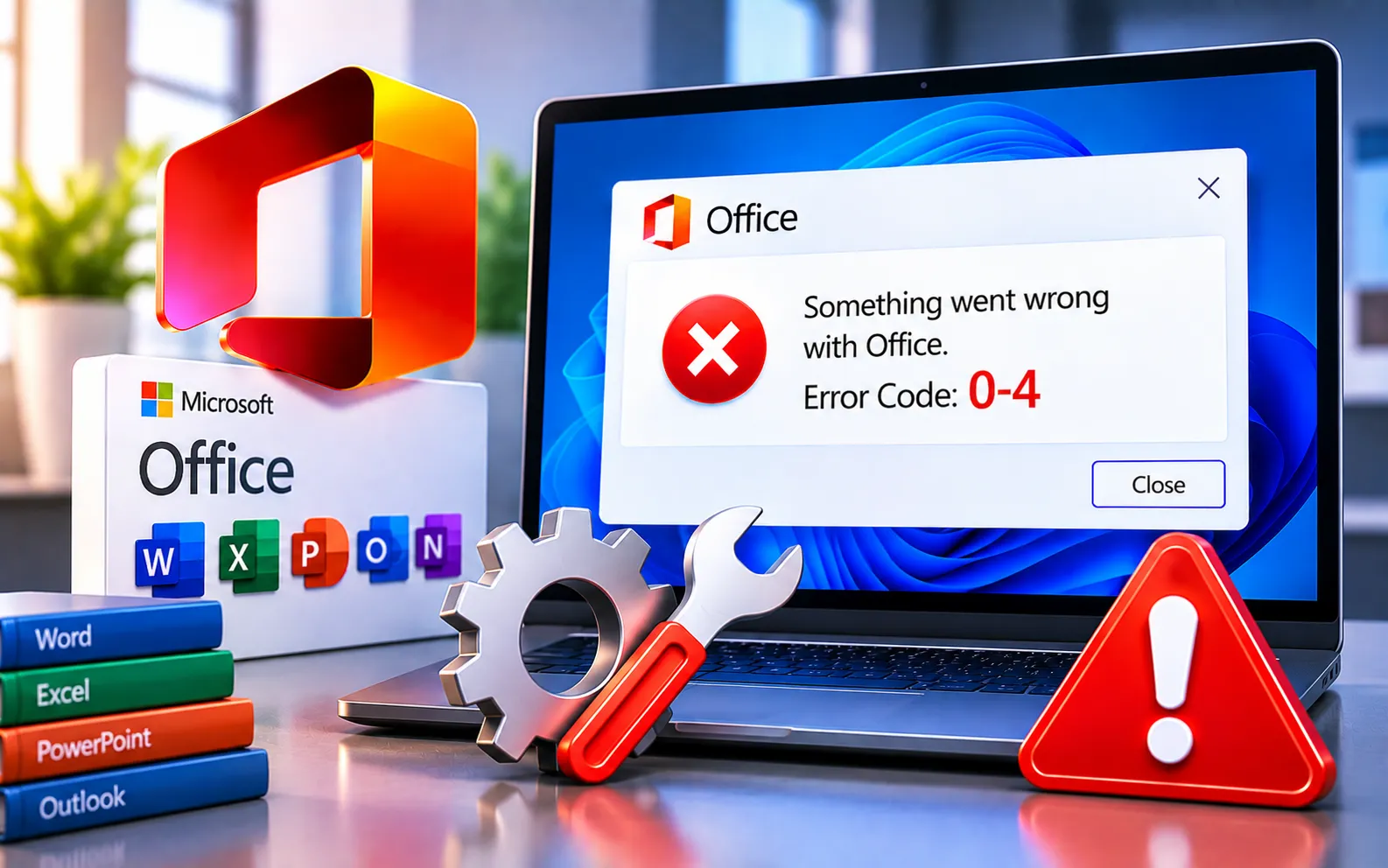 Microsoft Office Error Code 0-4 fix